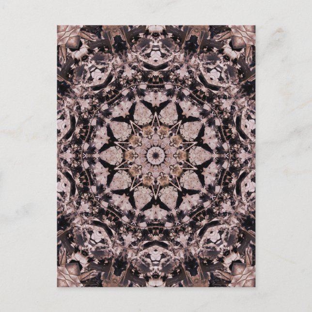 Peachy Pattern Postcard (Front)