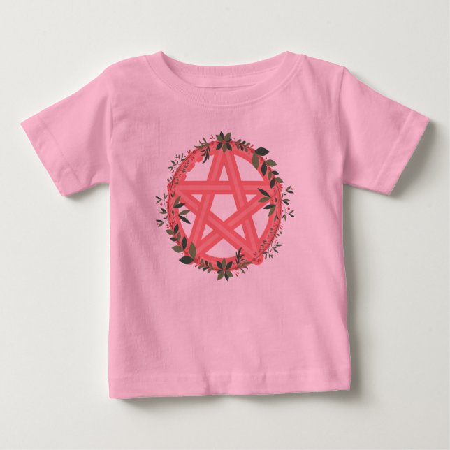 Peachy Pentacle Baby T-Shirt (Front)