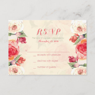Peachy Peonies Response Cards