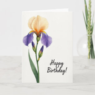 Peachy Petal Birthday Card