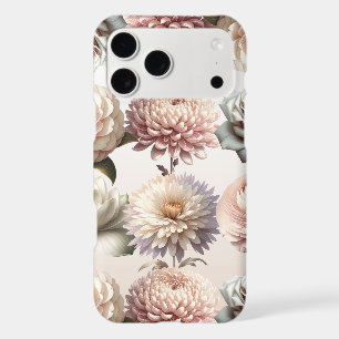 Peachy Pink Creamy White Flowers Floral