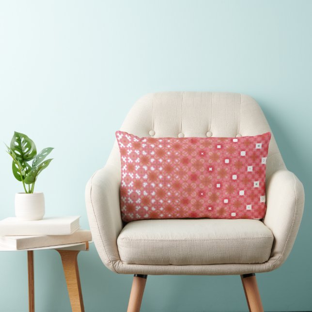 Peachy pink throw pillow (Chair)