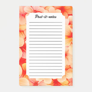 Peachy Spring Blossom Bloom Post-it Notes