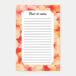 Peachy Spring Blossom Bloom Post-it Notes
