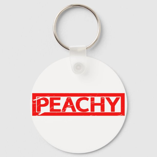 Peachy Stamp Key Ring (Front)