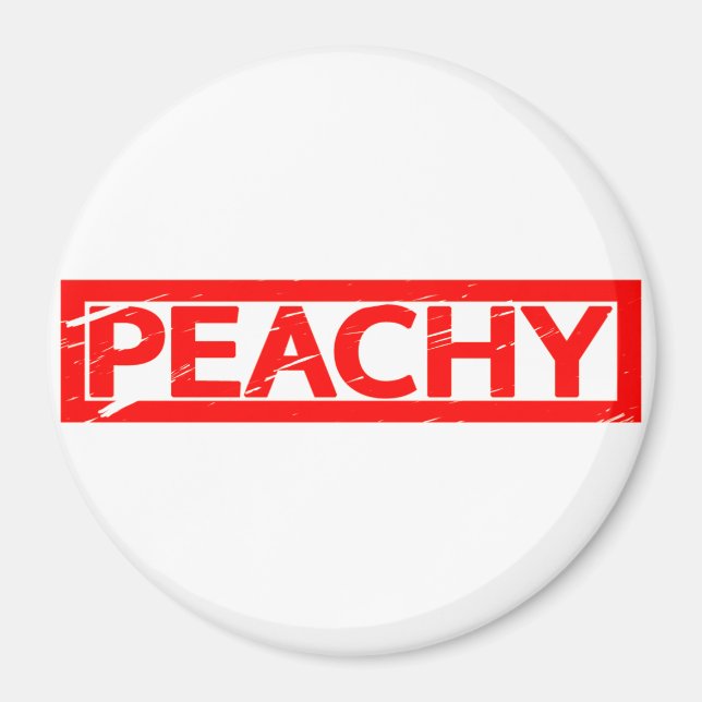 Peachy Stamp Magnet (Front)