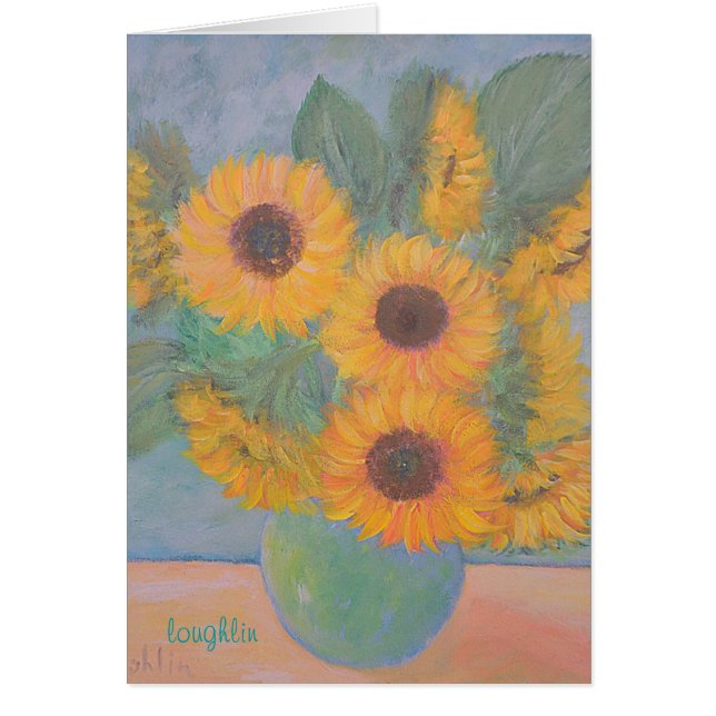 Peachy Sunflowers (Front)