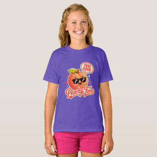 Peachy Time Cute Girls T-Shirt