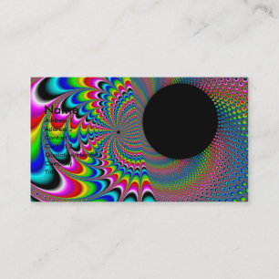 Peackock A Delic - Fractal Art Business Card