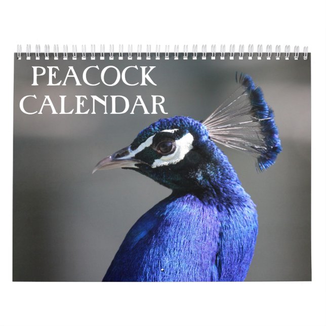 Peacock 2026 calendar (Cover)