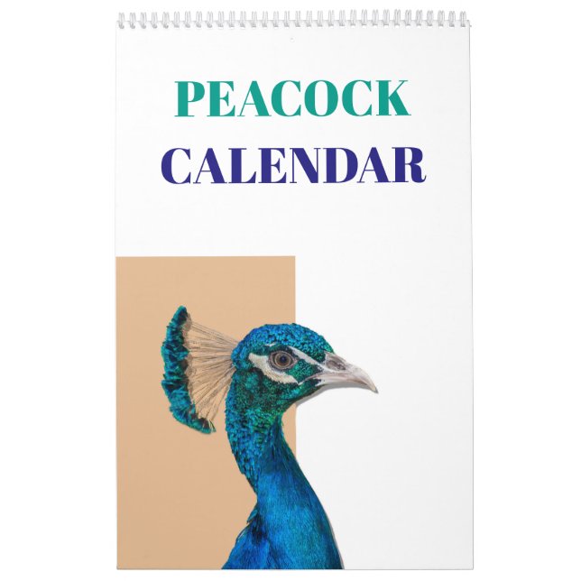 Peacock 2026 calendar (Cover)