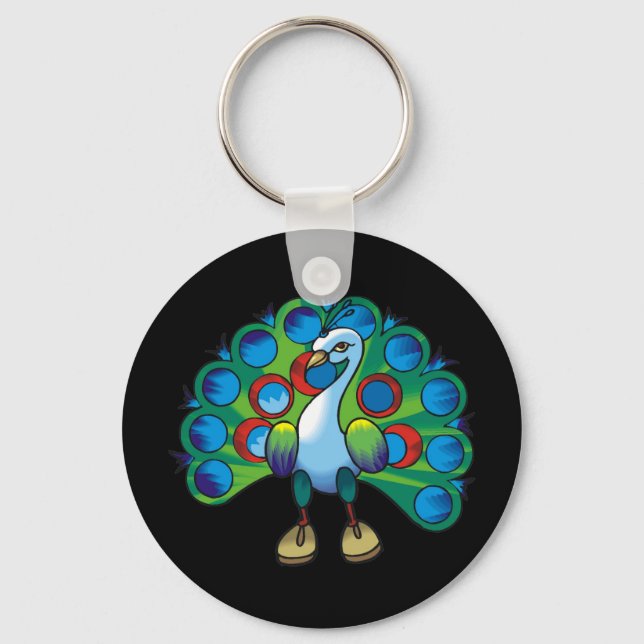 Peacock 2 key ring (Front)