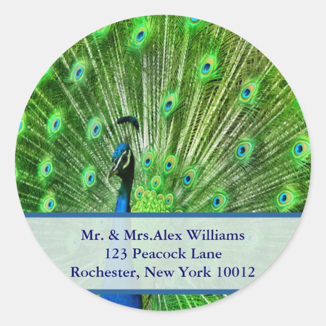 Peacock Address Labels (Front)