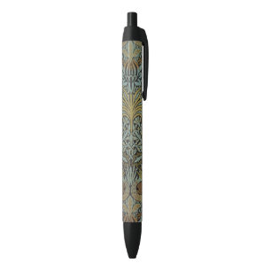 Peacock and Dragon (by William Morris) Black Ink Pen