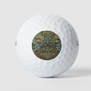 Peacock and Dragon (by William Morris) Golf Balls