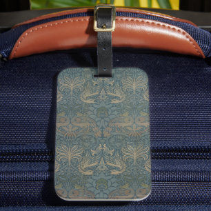 Peacock and Dragon by William Morris Luggage Tag
