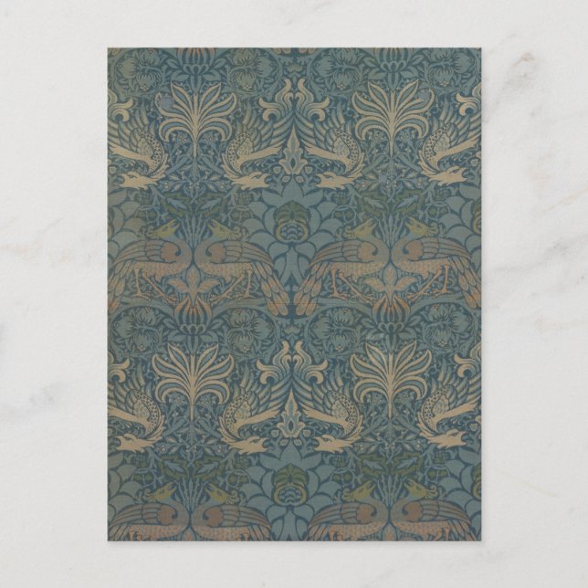 Peacock and Dragon by William Morris Postcard (Front)