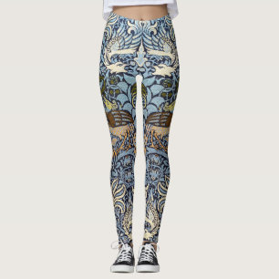 Peacock and Dragon, William Morris Leggings
