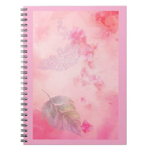 Peacock and Feather Notebook