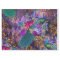 Peacock and Flowers on Purple Decoupage