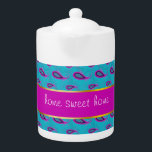 Peacock and Magenta Paisley Pattern<br><div class="desc">Bold and Beautiful- these bright colours are not for the timid- Peacock blue with bright Magenta and Amethyst purple accents this pretty paisley print- We have left all of the images used in this design customisable - You can play with them to your hearts content- Click the orange 'CustomizeThis' button...</div>