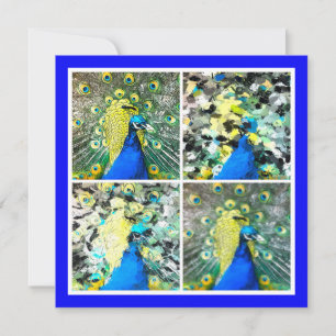 Peacock Art flat card