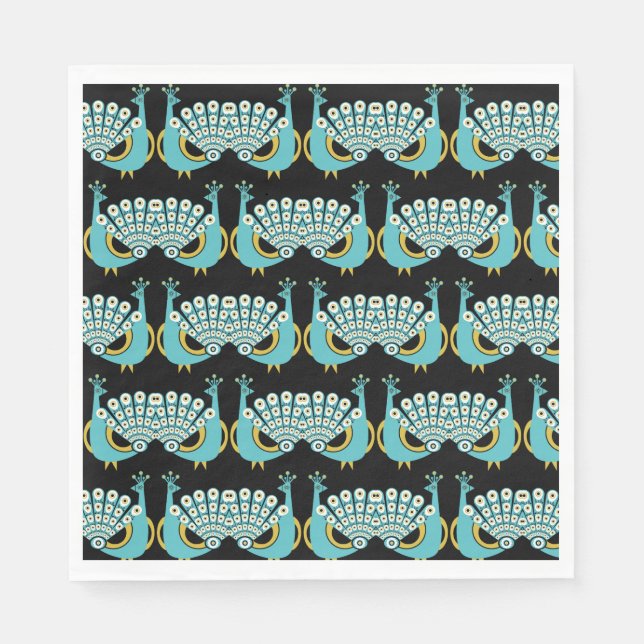 Peacock Art Home Accessories Napkin (Front)