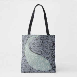 Peacock Art Nouveau Bird Classic Tote Bag