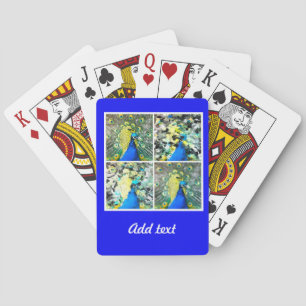 Peacock Art  Playing Cards