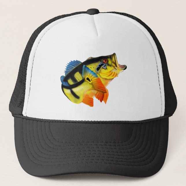 Peacock Bass 3 Trucker Hat (Front)
