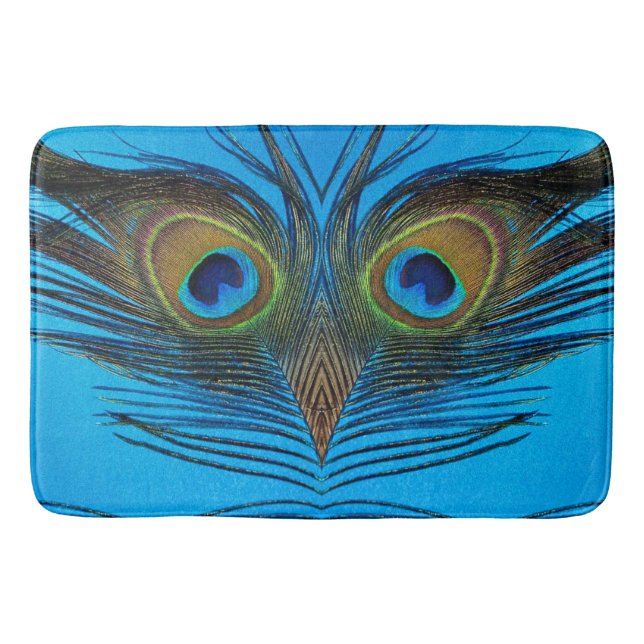 Peacock Bath Mat (Front)