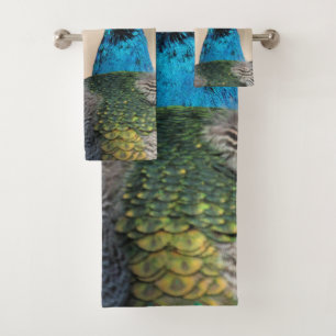 Peacock Bath Towel Set