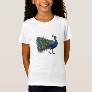 Peacock bird Fine Jersey T-Shirt