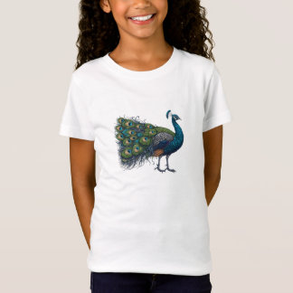 Peacock bird Fine Jersey T-Shirt