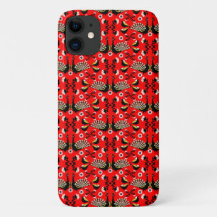 Peacock Bird Folk Art. Case-Mate iPhone Case