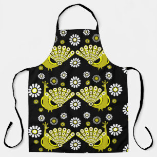 Peacock Bird Graphic Art Apron