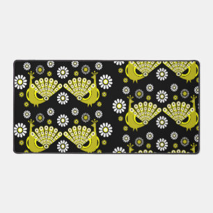 Peacock Bird Graphic Art Desk Mat