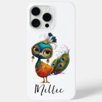 Peacock Bird Whimsical