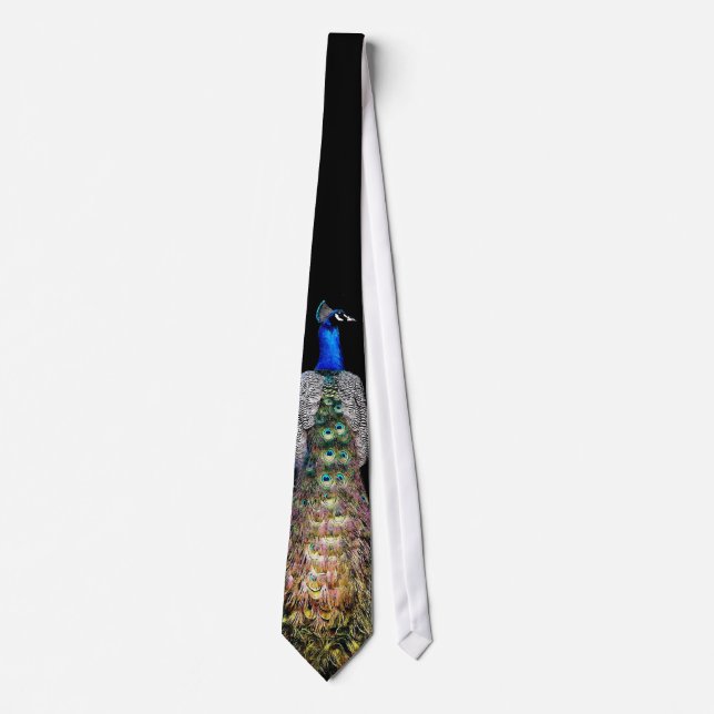 Peacock Bird Wildlife Animal Tie (Front)