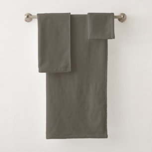 Peacock Blue and Grey Stripes Bath Towel Set
