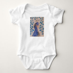 Peacock Blue Baby Bodysuit