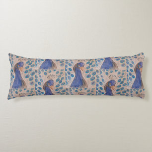 Peacock Blue  Body Cushion