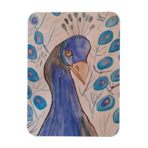 Peacock Blue Flexible Photo Magnet
