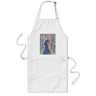 Peacock Blue Long Apron