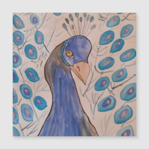 Peacock Blue Magnetic Card