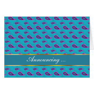 Peacock Blue Paisley