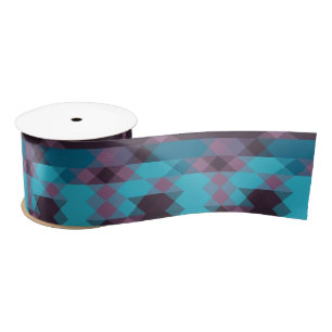 peacock blue, purple, topaz blue and thunder satin ribbon