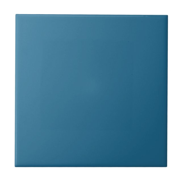 Peacock Blue Solid Color Tile (Front)