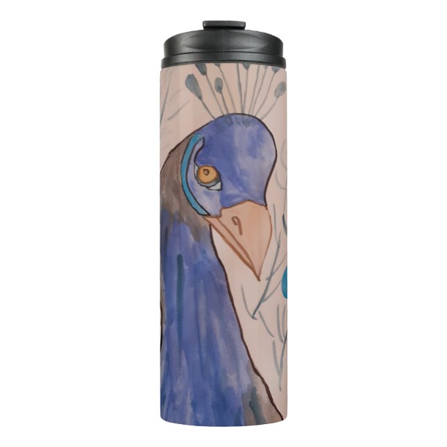 Peacock Blue Thermal Tumbler (Front)