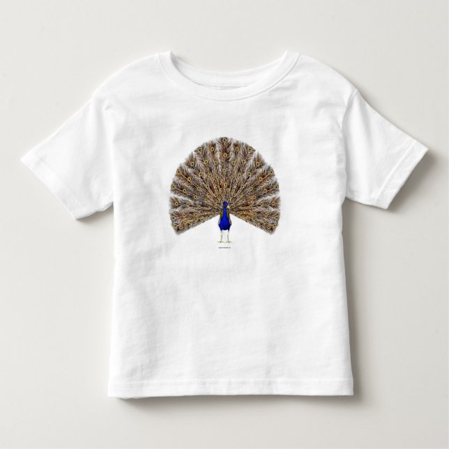 Peacock Blue Toddler Toddler T-Shirt (Front)